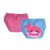 Set 2 chilotei de baie impermeabili, Zoocchini, protectie UPF50+, marime L, 24-36 Luni â€“ Pink Shark