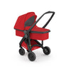 Carucior 2 In 1, Greentom, 100% Ecologic, Black Red