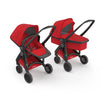 Carucior 2 In 1, Greentom, 100% Ecologic, Black Red