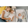 Patut co-sleeper, Lionelo, Theo, 2 in 1, Cu setare unghiulara, Reglabil in 5 pozitii pe inaltime, Conform cu standardele europeane de securitate EN1130 si EN16890, Dark Grey