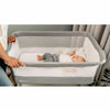 Patut co-sleeper, Lionelo, Theo, 2 in 1, Cu setare unghiulara, Reglabil in 5 pozitii pe inaltime, Conform cu standardele europeane de securitate EN1130 si EN16890, Dark Grey