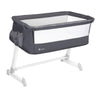 Patut co-sleeper, Lionelo, Theo, 2 in 1, Cu setare unghiulara, Reglabil in 5 pozitii pe inaltime, Conform cu standardele europeane de securitate EN1130 si EN16890, Dark Grey