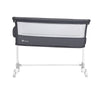 Patut co-sleeper, Lionelo, Theo, 2 in 1, Cu setare unghiulara, Reglabil in 5 pozitii pe inaltime, Conform cu standardele europeane de securitate EN1130 si EN16890, Dark Grey