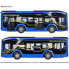 Autobuz Majorette MAN Lion's City 10 E 22,5 cm cu lumini si sunete