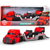 Camion Dickie Toys Massey Ferguson Micro Farm Truck 32 cm cu tractor si presa de balotat