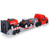 Camion Dickie Toys Massey Ferguson Micro Farm Truck 32 cm cu tractor si presa de balotat