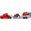 Camion Dickie Toys Massey Ferguson Micro Farm Truck 32 cm cu tractor si presa de balotat