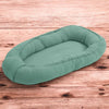 Cosulet bebelus, New Baby, Pentru dormit, Baby Nest 80 x 50 cm, Din muselina, Din materiale certificate Oeko Tex Standard 100, Green