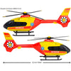 Elicopter de salvare Majorette Airbus H135 cu lumini si sunete