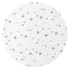 Lenjerie patut cu 3 piese, MimiNu, Pentru patut 120x60 cm, Cu protectie laterala, Din bumbac certificat Oeko Tex Standard 100, Mini Gray Stars