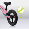 Bicicleta fara pedale, Lionelo, Bart Tour, Usoara, Cu cadru din magneziu, Cu ghidon si sa reglabile, Greutate 3.8 Kg, 12 inch, Conform cu standardul european de securitate EN71, Pink Bubblegum