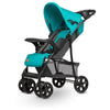 Carucior sport, Lionelo, Emma Plus, Cu tavita, 2 Suporturi pentru pahar, Geanta accesorii, Conform cu standardul european de securitate EN1888-1, Vivid Turquoise