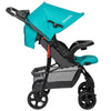 Carucior sport, Lionelo, Emma Plus, Cu tavita, 2 Suporturi pentru pahar, Geanta accesorii, Conform cu standardul european de securitate EN1888-1, Vivid Turquoise