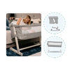 Patut co-sleeper, Lionelo, Theo, 2 in 1, Cu setare unghiulara, Reglabil in 5 pozitii pe inaltime, Conform cu standardele europeane de securitate EN1130 si EN16890, Grey