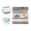 Patut co-sleeper, Lionelo, Theo, 2 in 1, Cu setare unghiulara, Reglabil in 5 pozitii pe inaltime, Conform cu standardele europeane de securitate EN1130 si EN16890, Grey