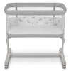 Patut co-sleeper, Lionelo, Aurora, 3 in 1, Cu leganare si setare unghiulara, Include saltea cu densitate T25 si geanta transport, Reglabil in 5 pozitii, Pana la 9 kg, 0 luni+, 85x60x66 cm, Certificari EN 1130:2019+AC:2020, EN 16890:2, Gri deschis