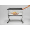 Patut co-sleeper, Lionelo, Aurora, 3 in 1, Cu leganare si setare unghiulara, Include saltea cu densitate T25 si geanta transport, Reglabil in 5 pozitii pe inaltime, Pana la 9 kg, 0 luni+, 85x60x66 cm, Conform cu EN 1130:2019+AC:2020, EN 16890:2, Gri