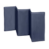 Patut pliant, Lionelo, Sven Plus, 120x60 cm, Cu doua nivele, Cu arcada jucarii, masuta de infasat, vibratii, melodii, conform cu standardele europeane de securitate EN716 si EN12221, Blue Navy