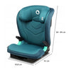 Scaun auto, Lionelo, Neal Turquoise, Spatar reglabil, Baza i-size, 15-36 Kg, cu Isofix, Conform cu standardul european de securitate ECE R129, Verde