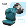 Scaun auto, Lionelo, Neal Turquoise, Spatar reglabil, Baza i-size, 15-36 Kg, cu Isofix, Conform cu standardul european de securitate ECE R129, Verde