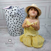 Cutie depozitare jucarii, MimiNu, Din bumbac certificat Oeko Tex Standard 100, Cu manere, 50x35 cm, Childrens Journey Grey