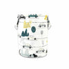 Cutie depozitare jucarii, MimiNu, Din bumbac certificat Oeko Tex Standard 100, Cu manere, 50x35 cm, Childrens Journey Grey