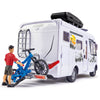 Rulota Dickie Toys Camper Hymer Camping Van Class B cu figurina si accesorii