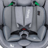 Scaun auto, Lionelo, Lavender I-size, Isofix, Cu centura TopTether, Cu spatar inclinabil in 5 pozitii, Cu tetiera reglabila in 13 pozitii, Instalare cu fata inainte, 9-36 Kg, 76-150 cm, Conform cu ECE R129, Gri