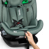 Scaun auto, Lionelo, Lavender I-size, Isofix, Cu centura TopTether, Cu spatar inclinabil in 5 pozitii, Cu tetiera reglabila in 13 pozitii, Instalare cu fata inainte, 9-36 Kg, 76-150 cm, Conform cu ECE R129, Verde