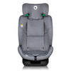 Scaun auto, Lionelo, Lavender I-size, Isofix, Cu centura TopTether, Cu spatar inclinabil in 5 pozitii, Cu tetiera reglabila in 13 pozitii, Instalare cu fata inainte, 9-36 Kg, 76-150 cm, Conform cu ECE R129, Gri