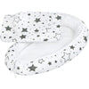 Set 3 piese, New Baby, Baby Nest, Cu paturica si pernuta, Grey stars