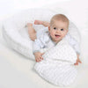 Set 3 piese, New Baby, Luxury, Baby Nest cu doua fete, Cu paturica si pernuta in forma de inima, Minky Cranberries