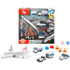 Set de joaca aeroport Dickie Toys Airport Playset cu 13 piese