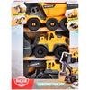 Set Dickie Toys Construction Set cu 3 vehicule 16 cm