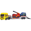 Set Dickie Toys Micro Rescue Truck cu un camion de salvare si 2 vehicule