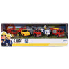 Set Jada Toys Fireman Sam 5 Pack cu 4 masinute,1 elicopter si 1 figurina